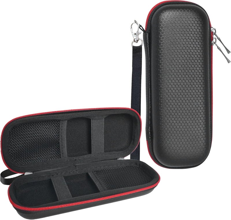 Wolfteeth Portable Pen Battery Case Storage Smell Proof Container Hard Shell EVA Cord Organizer Electronics Organizer Travel Case Pouch (Empty Only) Black - Image 1